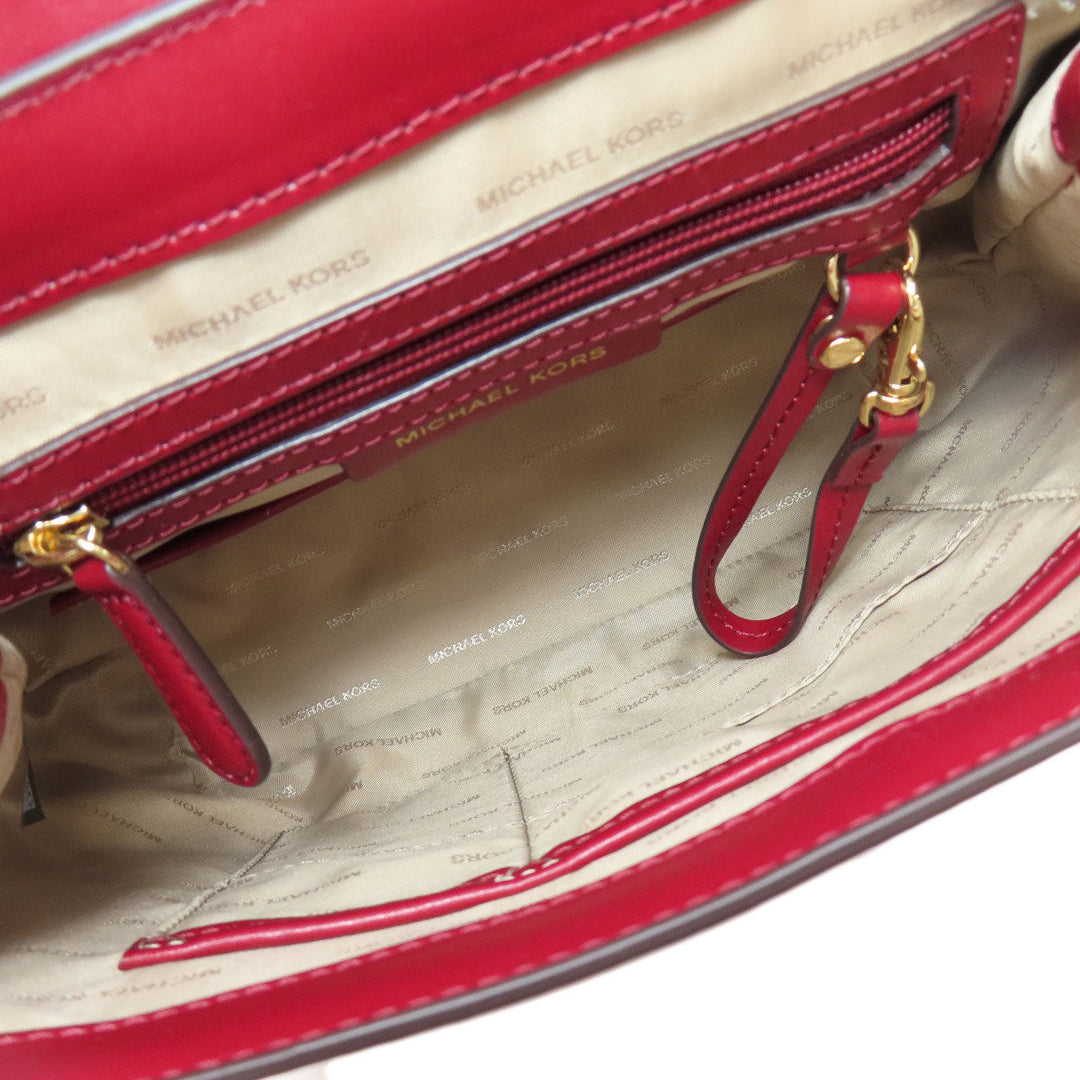 MICHAEL KORS Backpack leather Red logo