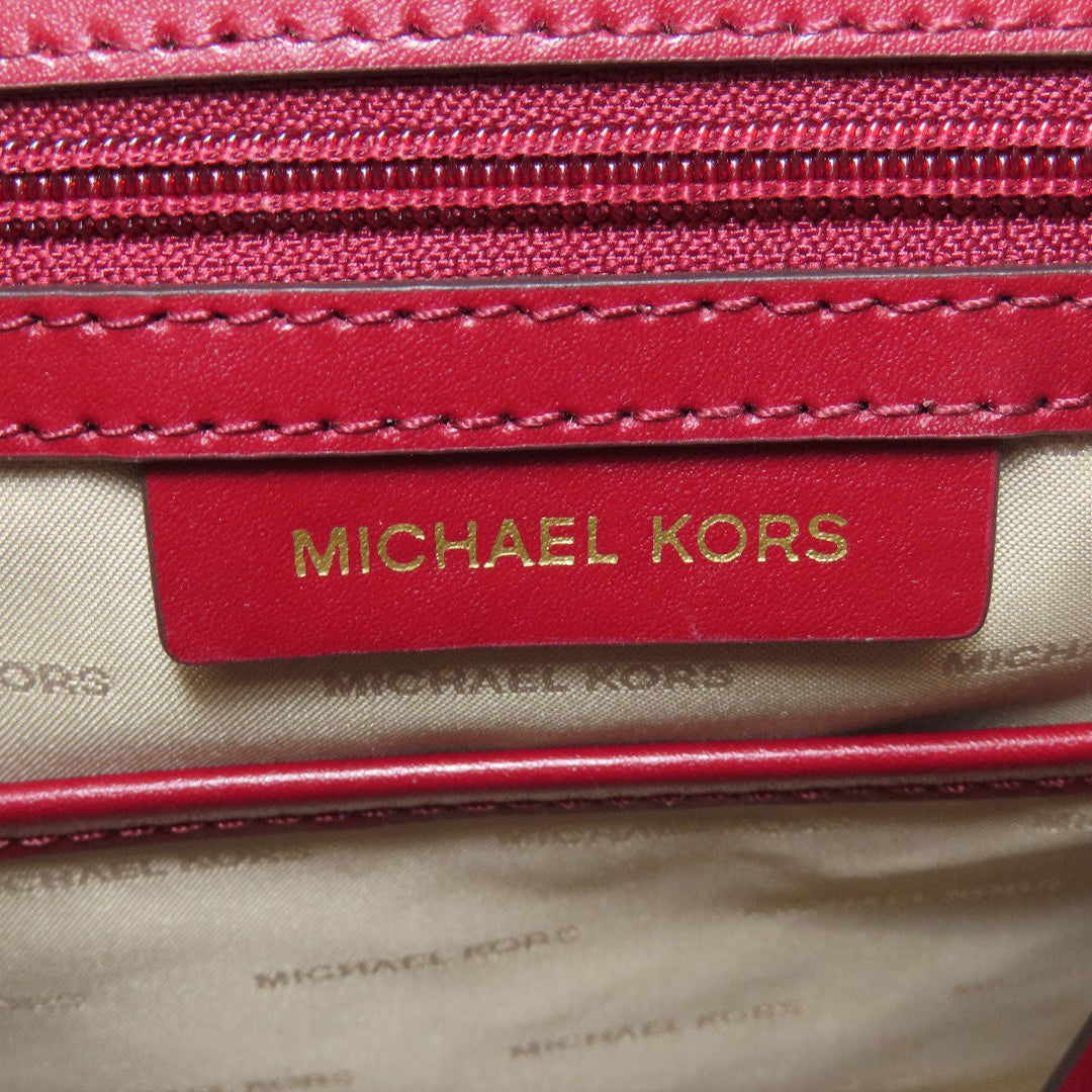 MICHAEL KORS Backpack leather Red logo