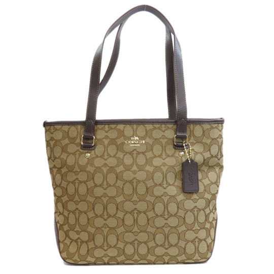 COACH Handbag F55364 canvas Brown Signature