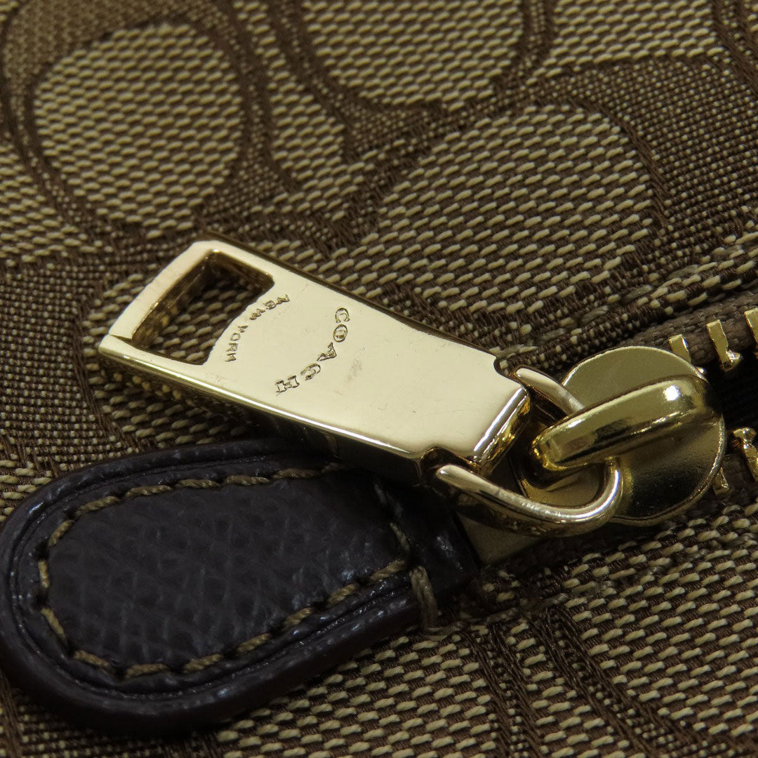 COACH Handbag F55364 canvas Brown Signature