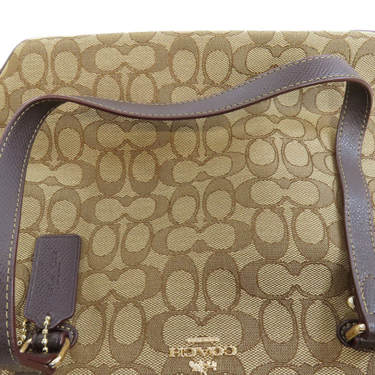 COACH Handbag F55364 canvas Brown Signature