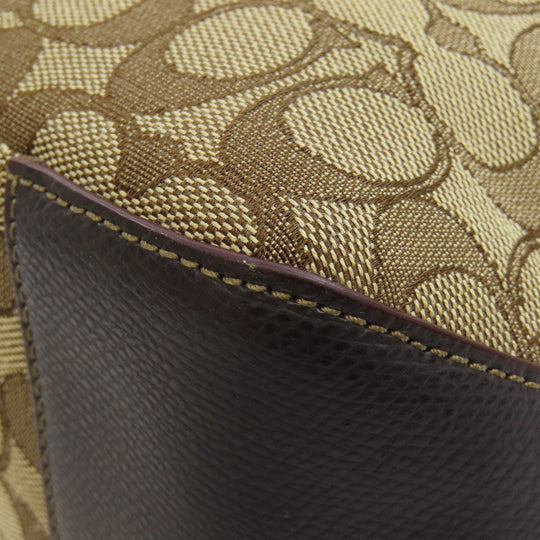 COACH Handbag F55364 canvas Brown Signature