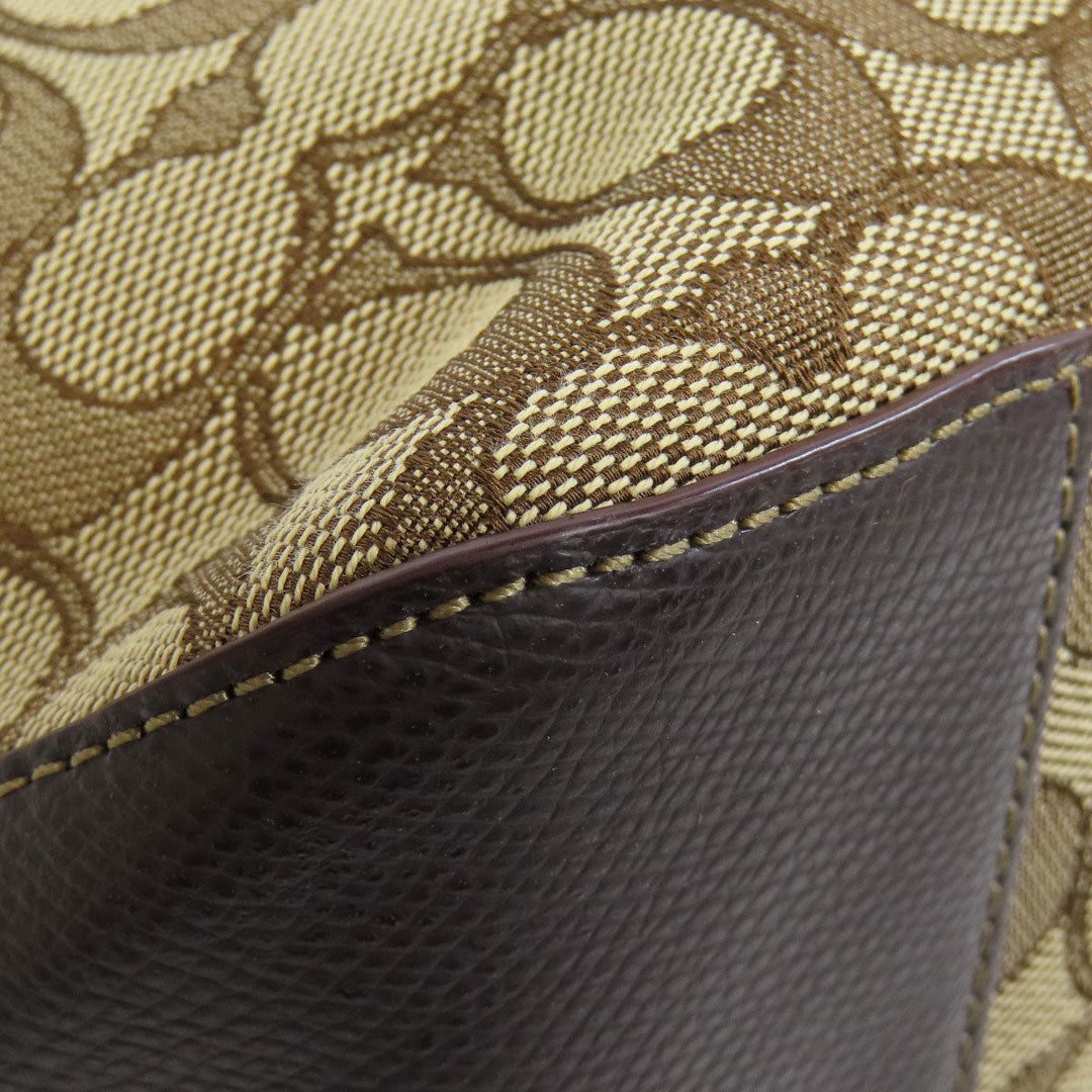 COACH Handbag F55364 canvas Brown Signature