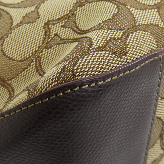 COACH Handbag F55364 canvas Brown Signature
