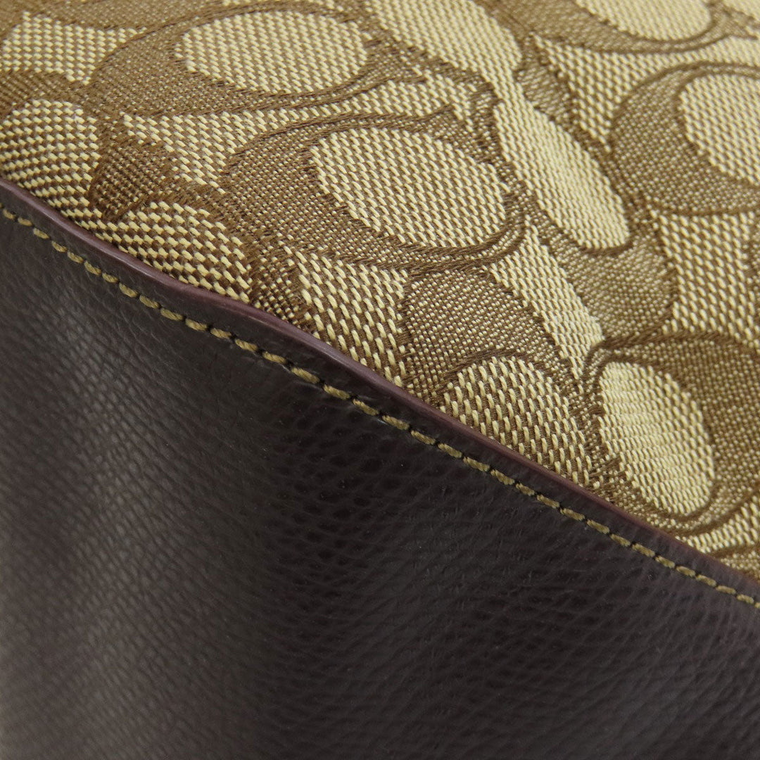 COACH Handbag F55364 canvas Brown Signature