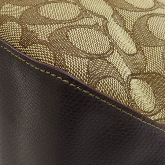 COACH Handbag F55364 canvas Brown Signature
