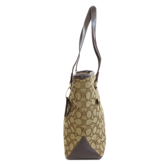 COACH Handbag F55364 canvas Brown Signature