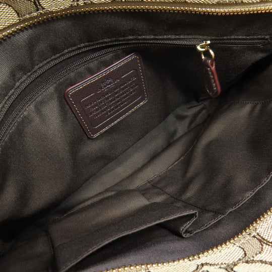 COACH Handbag F55364 canvas Brown Signature