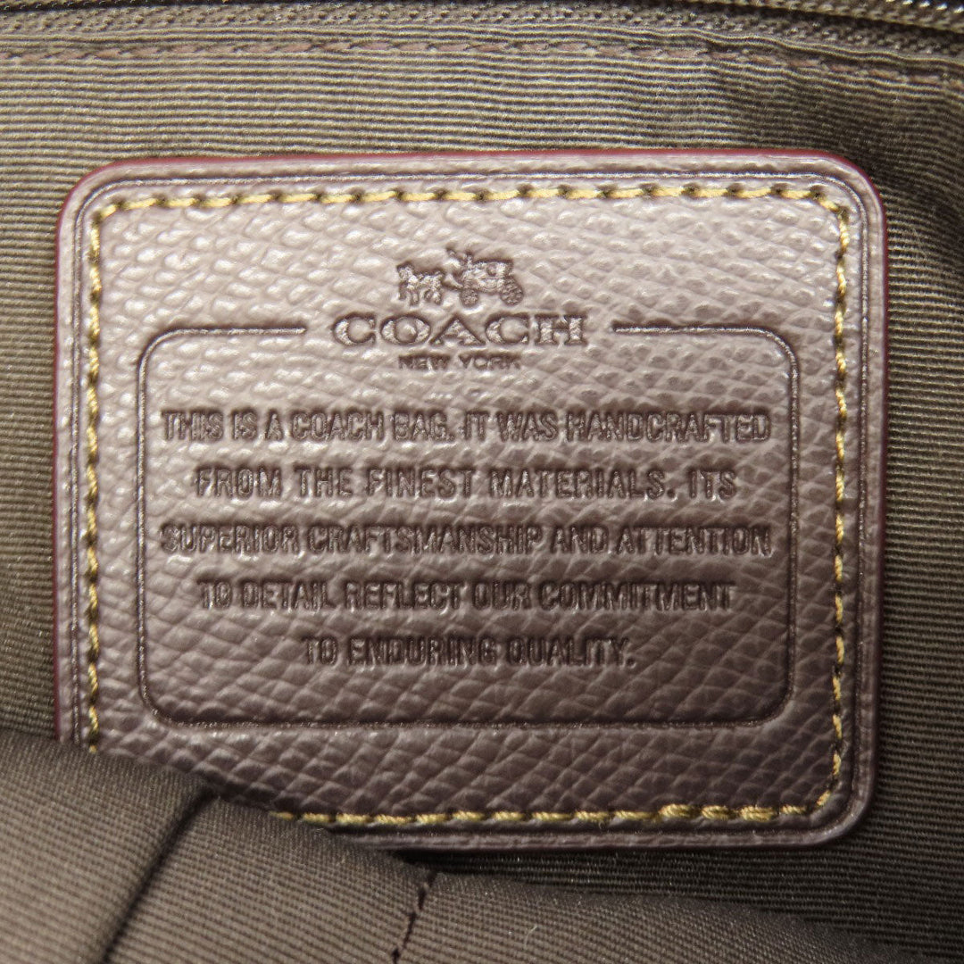 COACH Handbag F55364 canvas Brown Signature