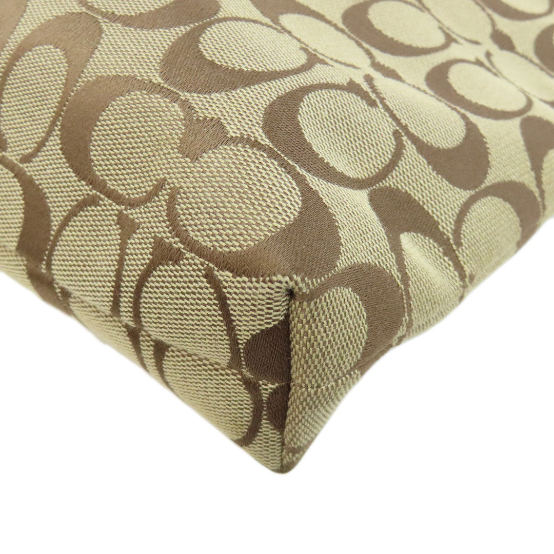 COACH Shoulder Bag F36378 canvas Brown Signature