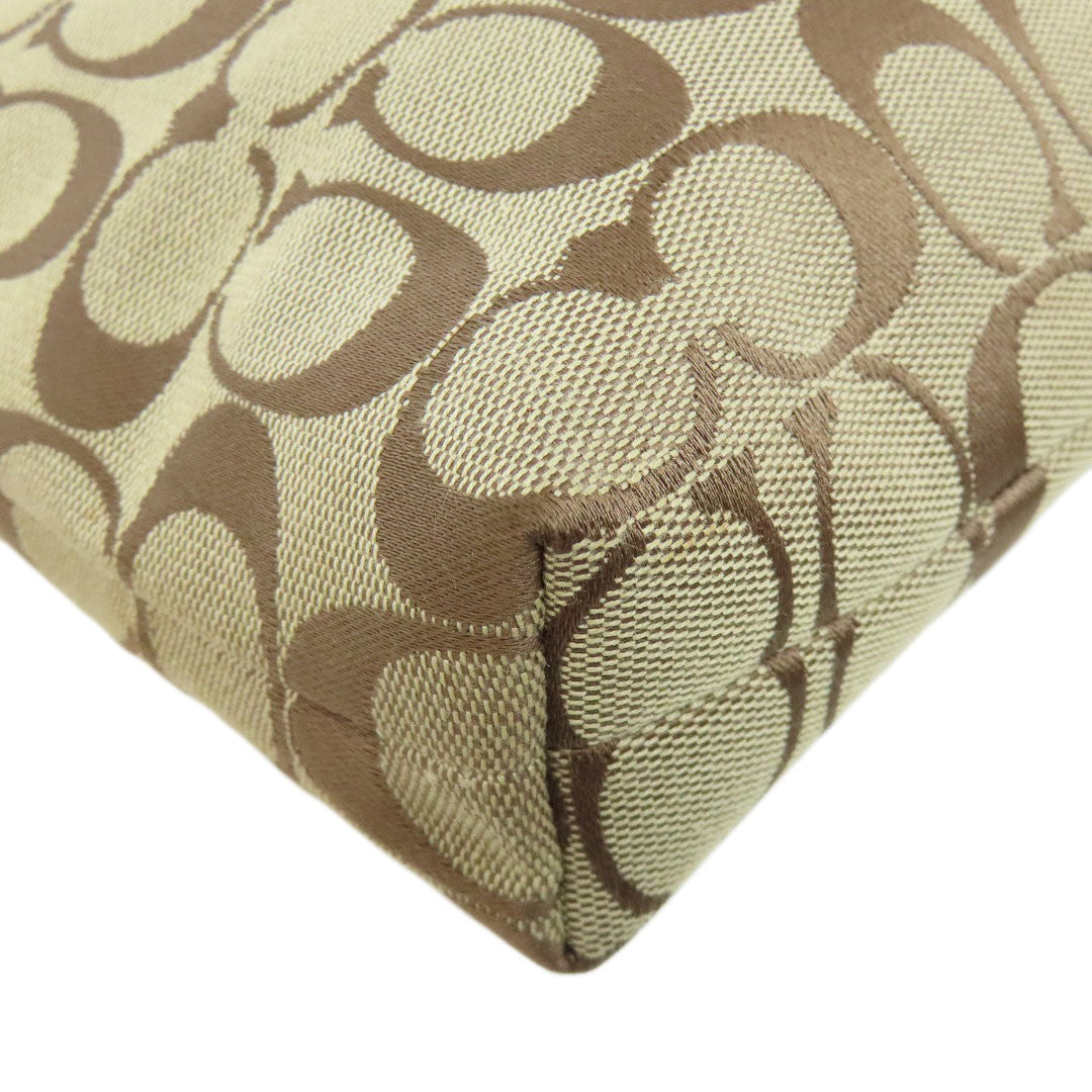 COACH Shoulder Bag F36378 canvas Brown Signature