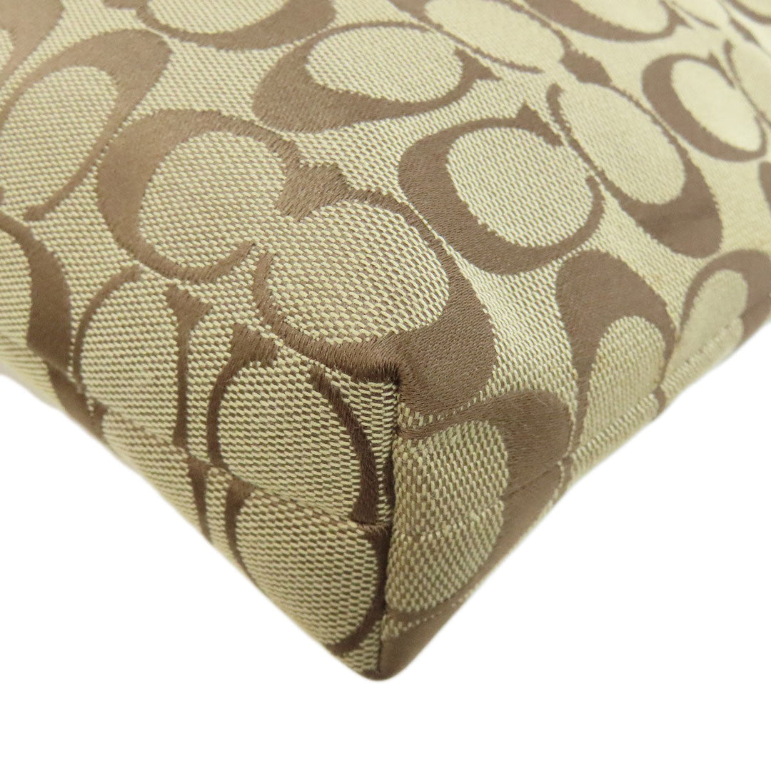 COACH Shoulder Bag F36378 canvas Brown Signature