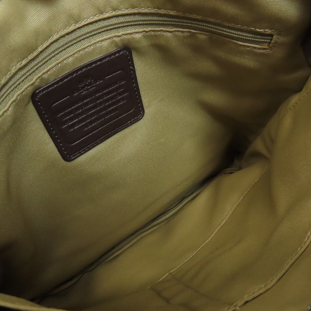 COACH Shoulder Bag F36378 canvas Brown Signature