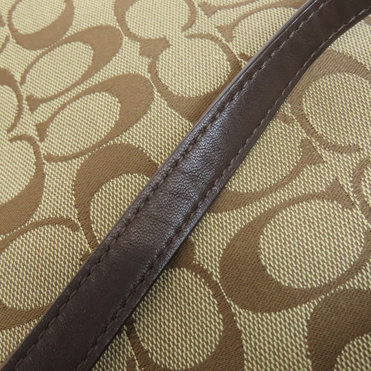 COACH Shoulder Bag F36378 canvas Brown Signature