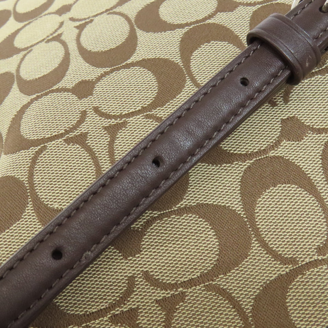 COACH Shoulder Bag F36378 canvas Brown Signature