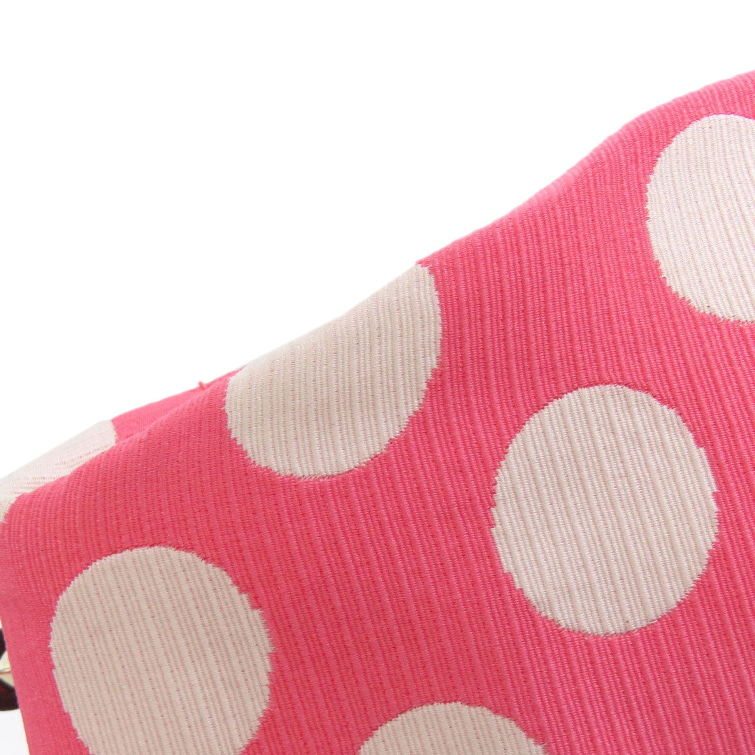 Kate Spade Handbag canvas pink Dot Pattern 2WAY Women Used Authentic
