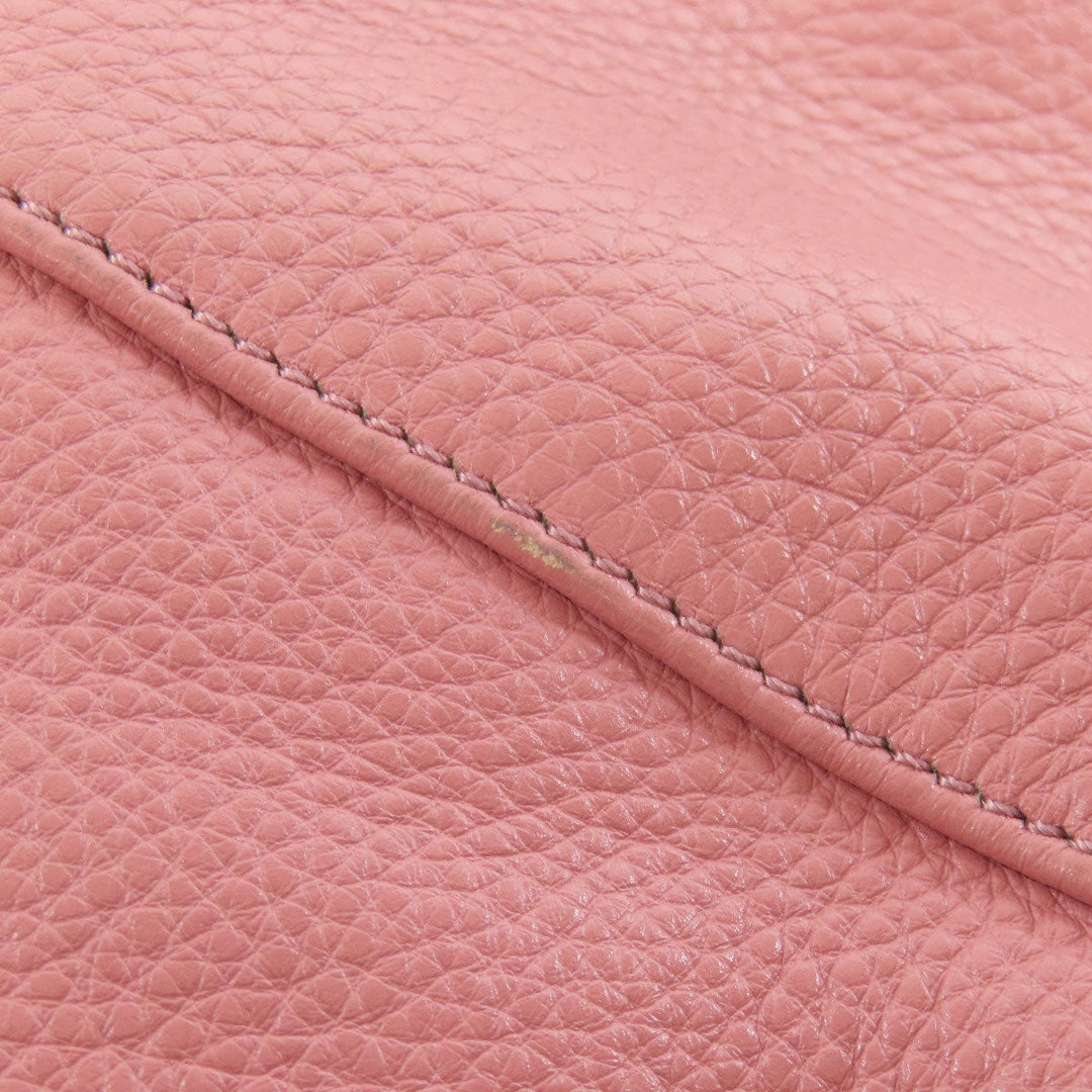 COACH Shoulder Bag F34511 leather pink one belt 2WAY Women Used Authentic