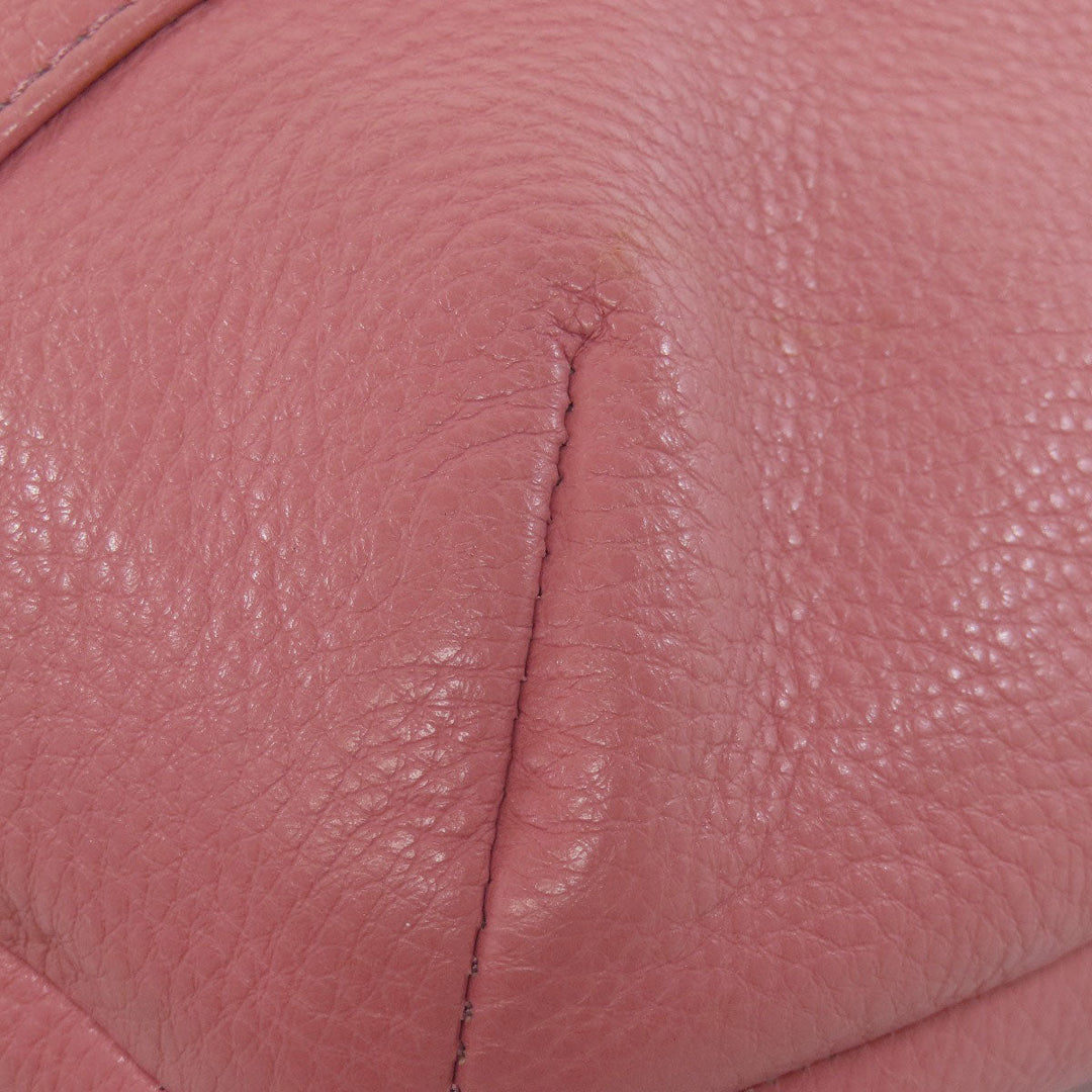 COACH Shoulder Bag F34511 leather pink one belt 2WAY Women Used Authentic