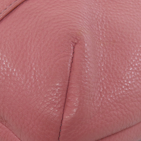 COACH Shoulder Bag F34511 leather pink one belt 2WAY Women Used Authentic