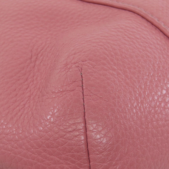 COACH Shoulder Bag F34511 leather pink one belt 2WAY Women Used Authentic