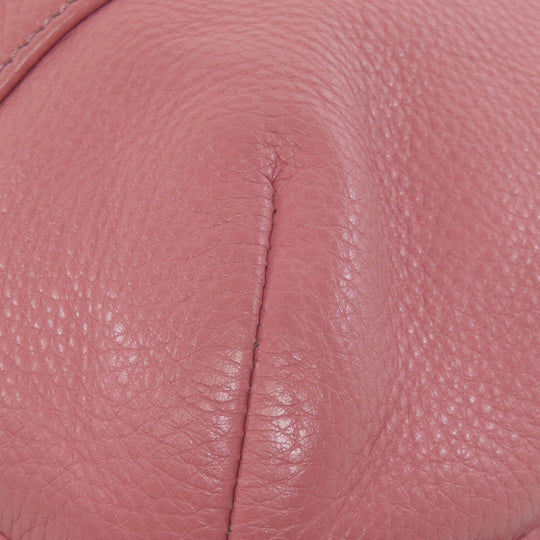 COACH Shoulder Bag F34511 leather pink one belt 2WAY Women Used Authentic