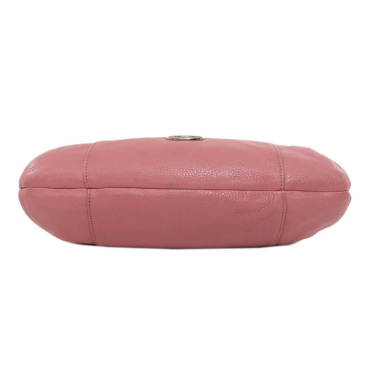 COACH Shoulder Bag F34511 leather pink one belt 2WAY Women Used Authentic