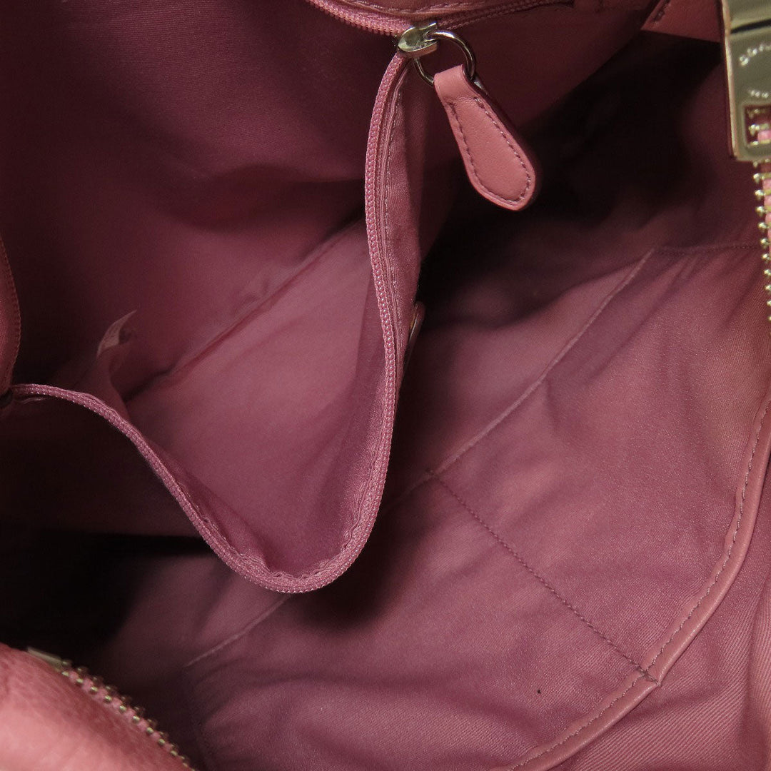 COACH Shoulder Bag F34511 leather pink one belt 2WAY Women Used Authentic