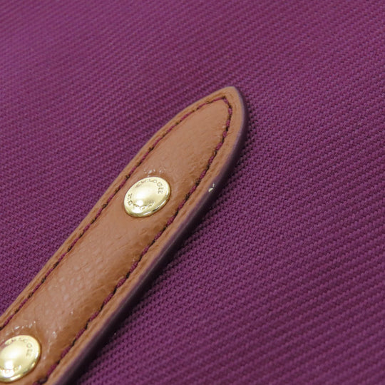 COACH Tote Bag F37237 canvas purple logo Women Used Authentic