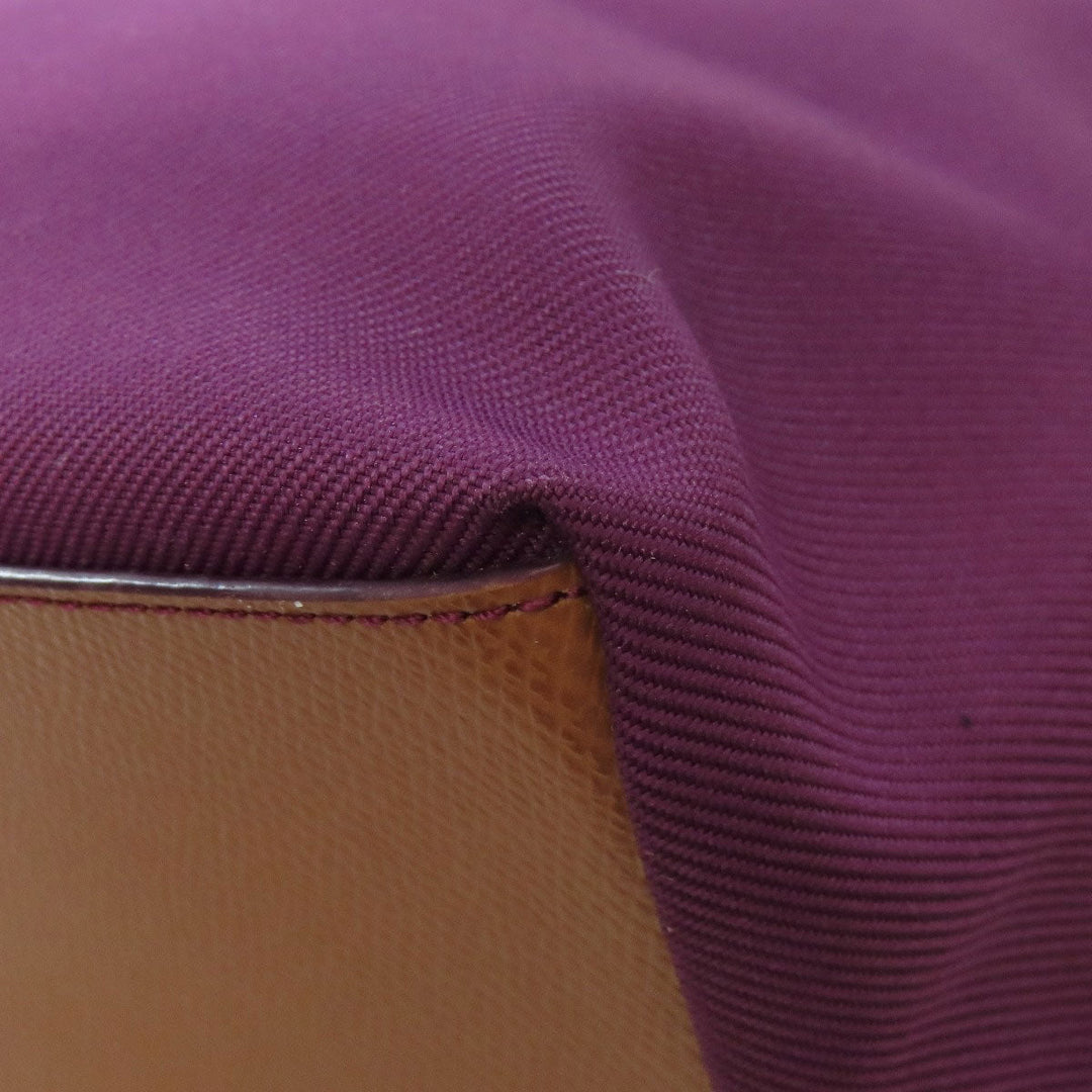 COACH Tote Bag F37237 canvas purple logo Women Used Authentic