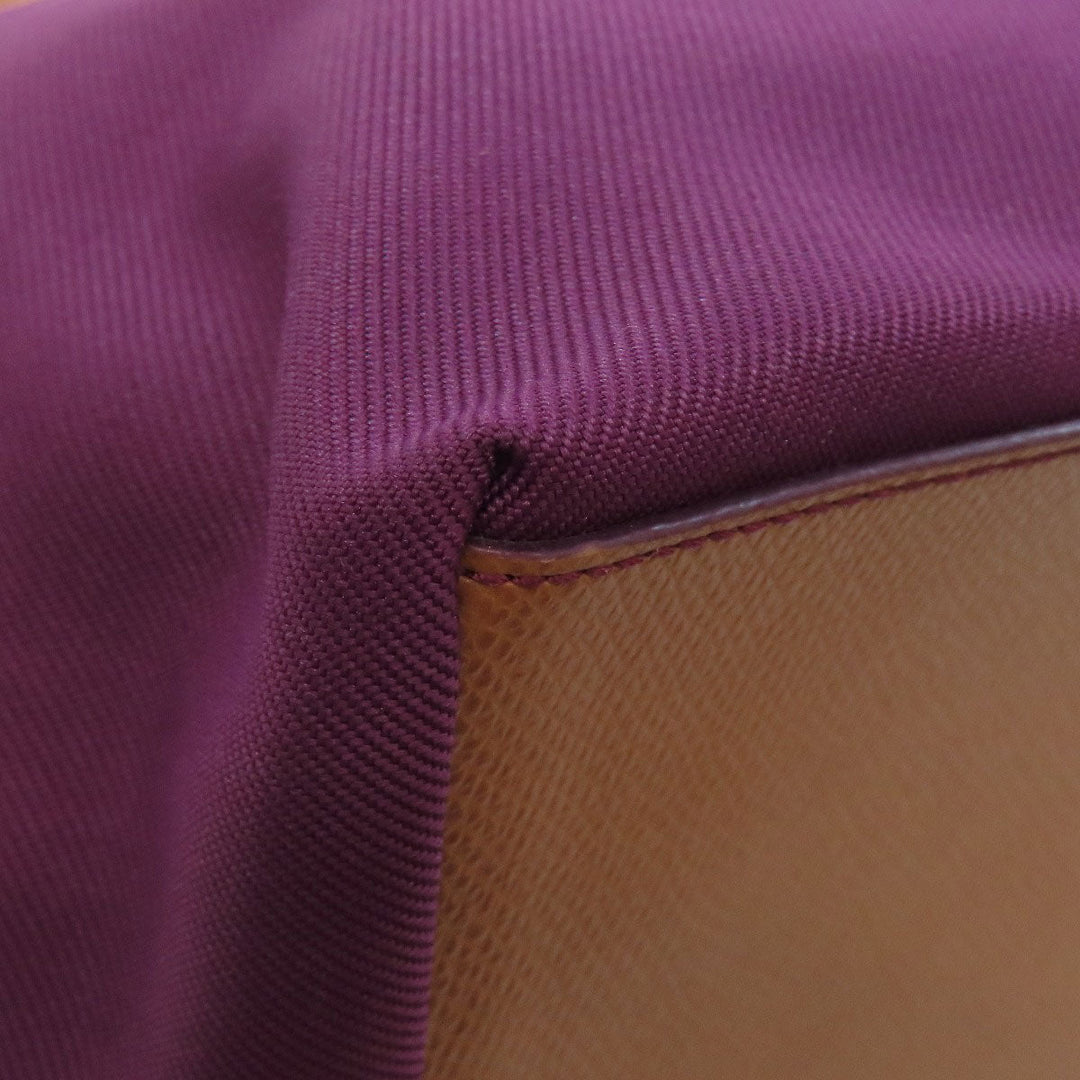 COACH Tote Bag F37237 canvas purple logo Women Used Authentic