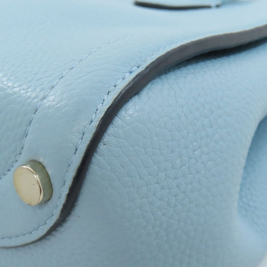 Kate Spade Handbag leather blue 2WAY Women Used Authentic