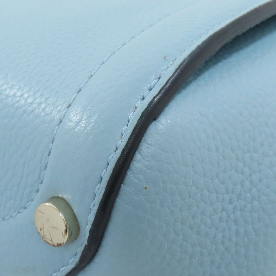 Kate Spade Handbag leather blue 2WAY Women Used Authentic