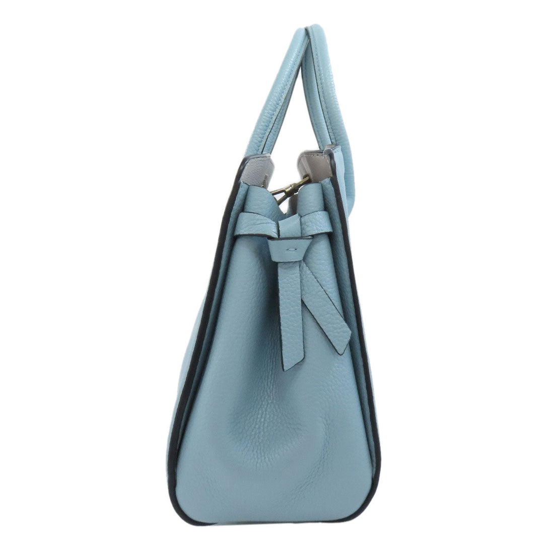 Kate Spade Handbag leather blue 2WAY Women Used Authentic
