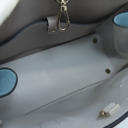 Kate Spade Handbag leather blue 2WAY Women Used Authentic