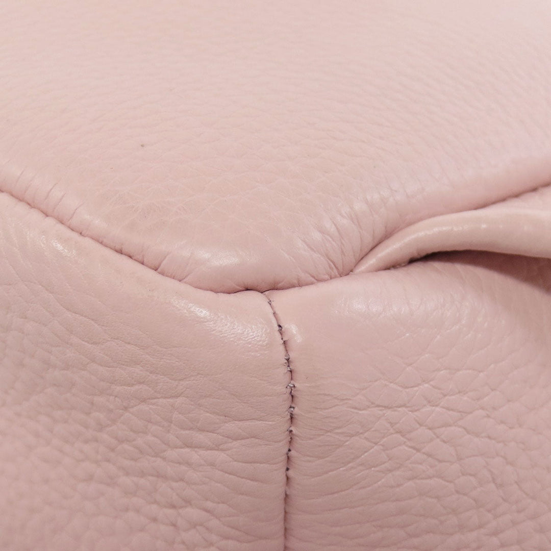 MICHAEL KORS Backpack leather pink logo Women Used Authentic