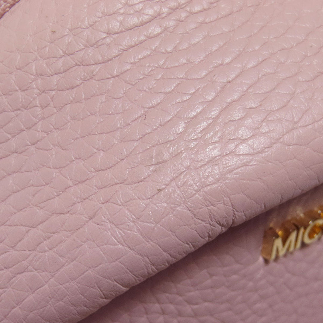 MICHAEL KORS Backpack leather pink logo Women Used Authentic