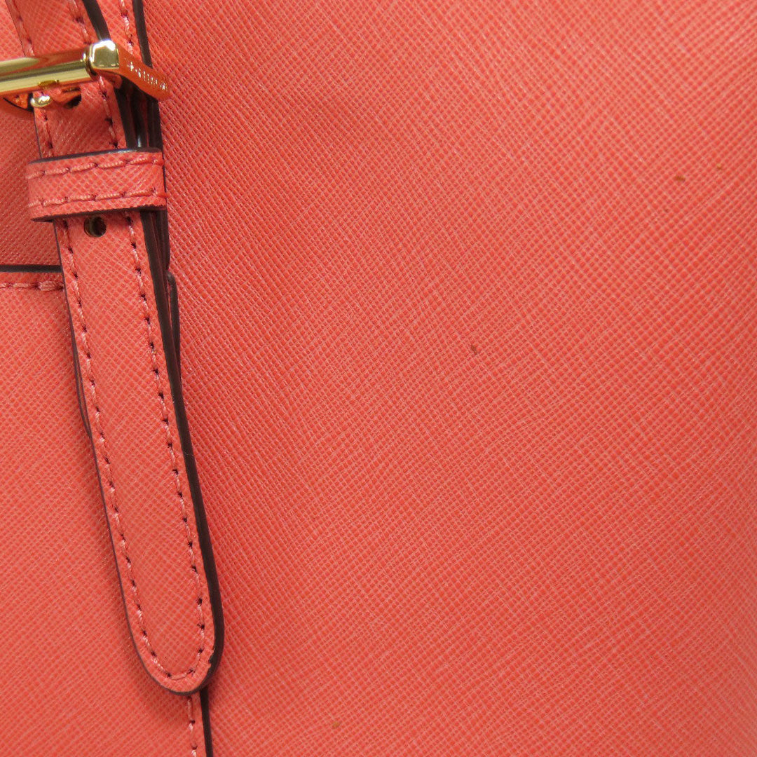 MICHAEL KORS Tote Bag leather pink logo Women Used Authentic