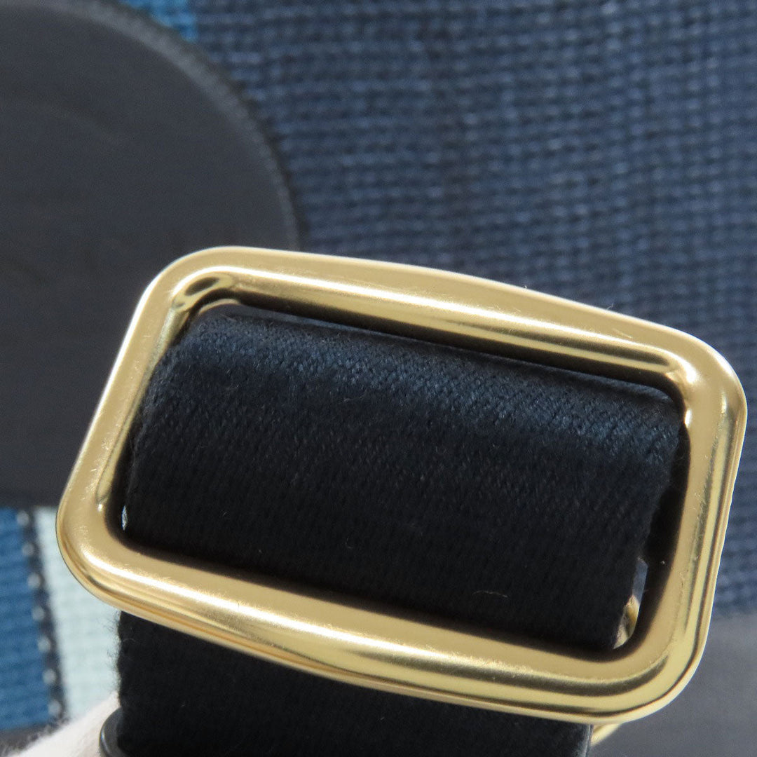 COACH Tote Bag CA593 straw Navy Dempsey 2WAY