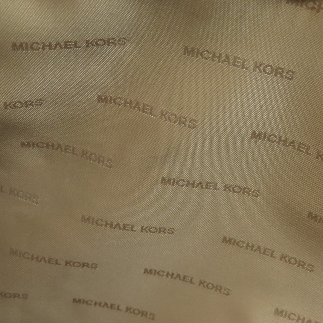 MICHAEL KORS Tote Bag PVC Brown MK signature Women Used Authentic