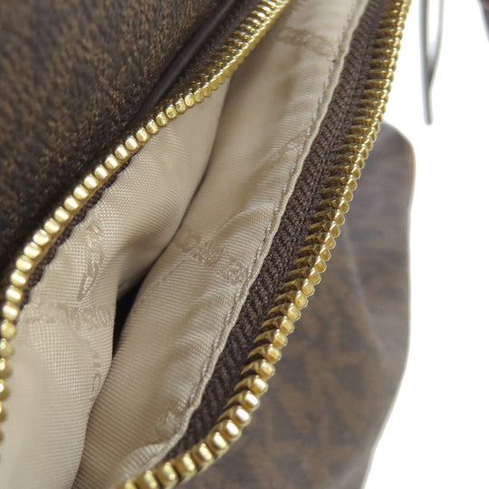 MICHAEL KORS Backpack PVC Brown MK signature