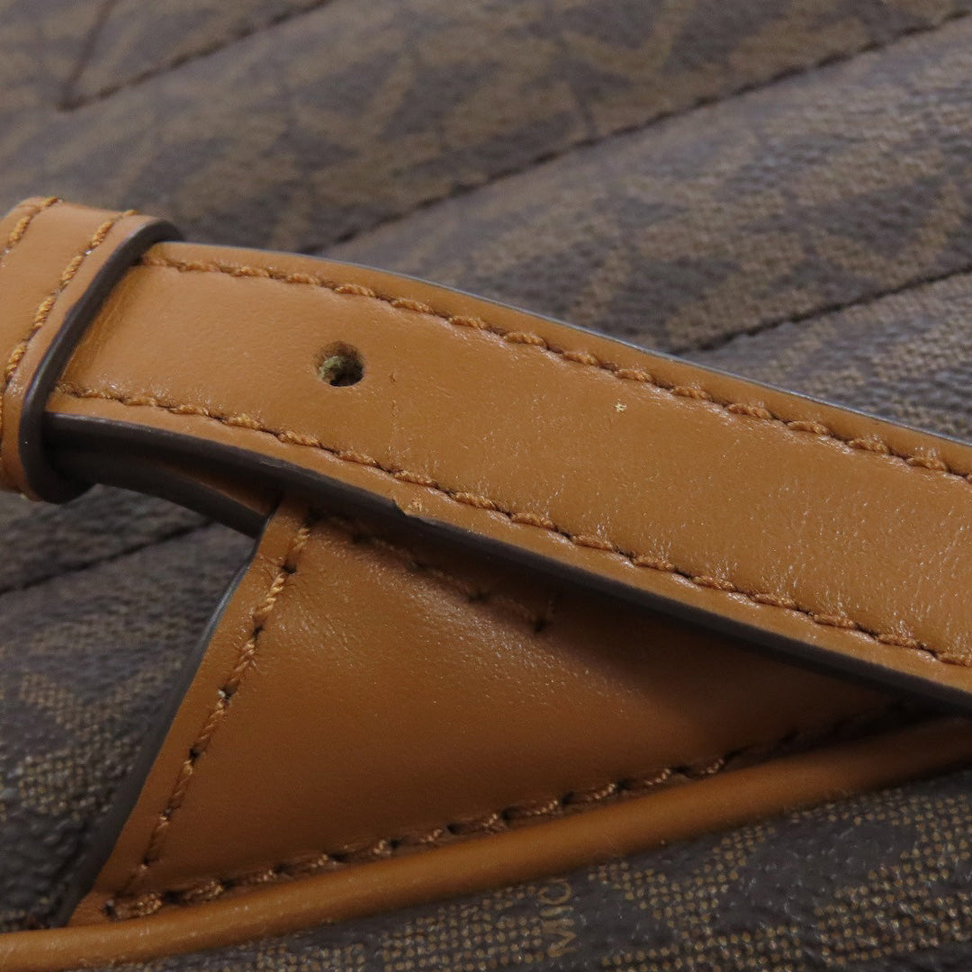 MICHAEL KORS Backpack PVC Brown MK signature