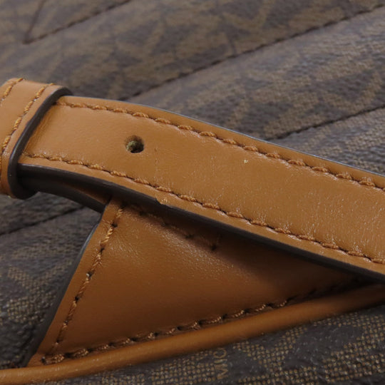 MICHAEL KORS Backpack PVC Brown MK signature