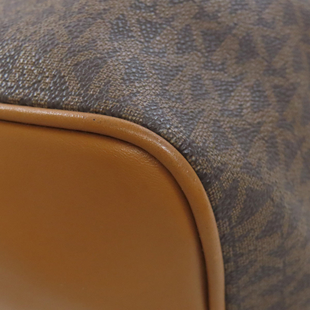 MICHAEL KORS Backpack PVC Brown MK signature