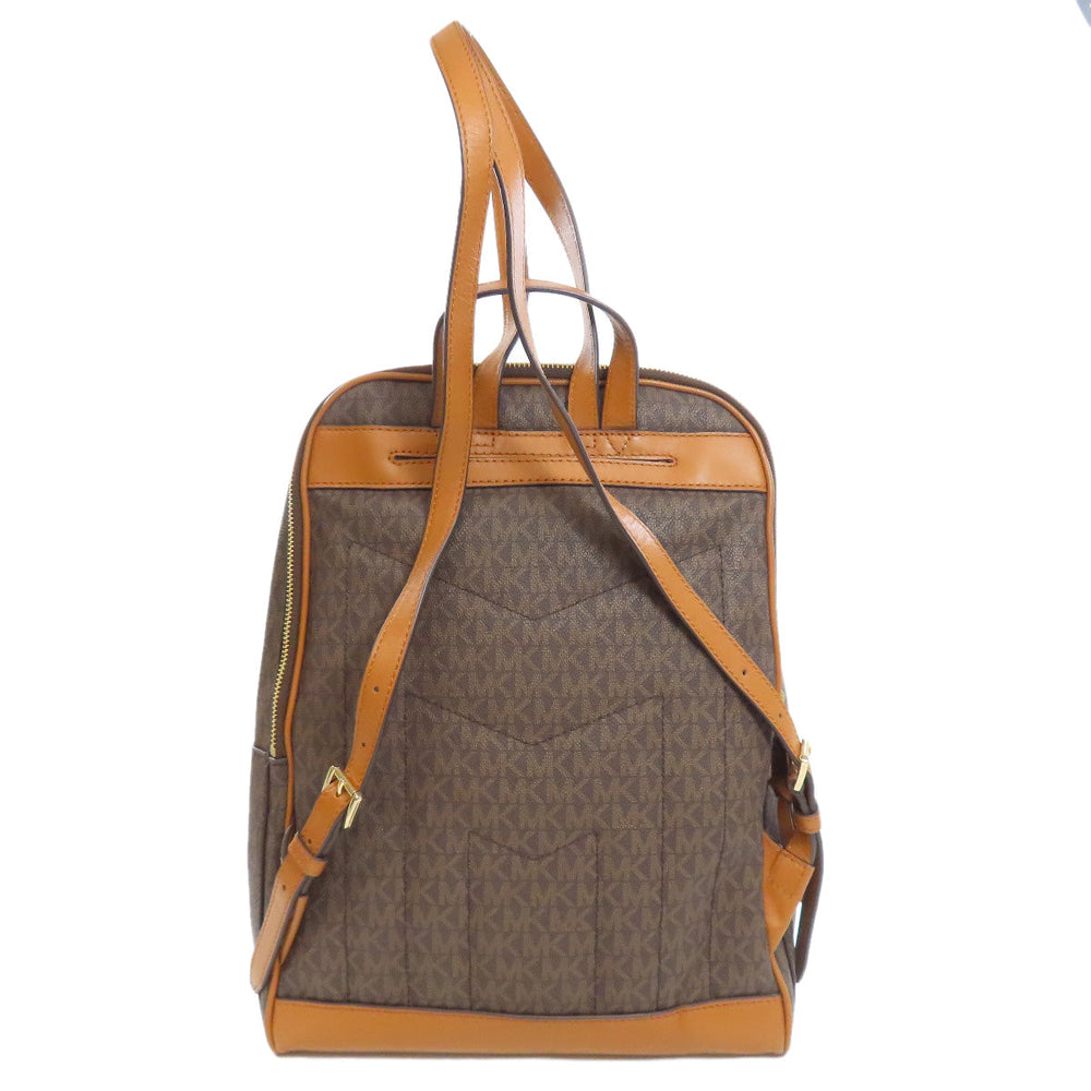 MICHAEL KORS Backpack PVC Brown MK signature