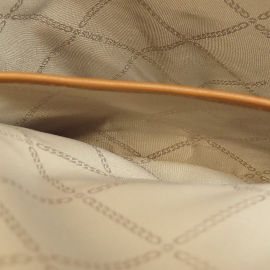 MICHAEL KORS Backpack PVC Brown MK signature