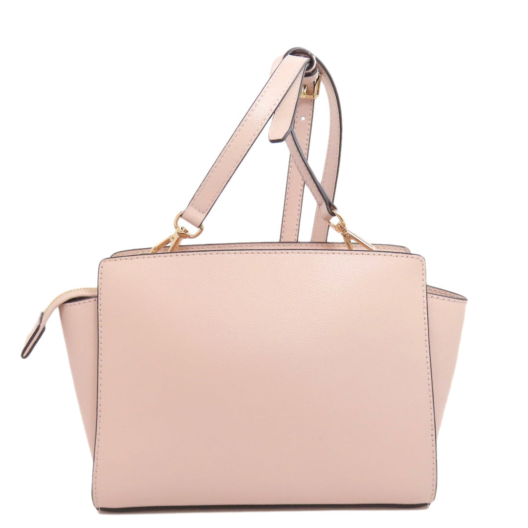 MICHAEL KORS Shoulder Bag PVC pink logo Women Used Authentic