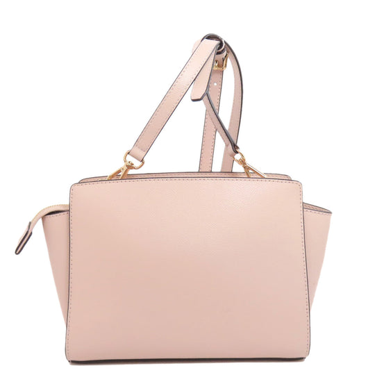 MICHAEL KORS Shoulder Bag PVC pink logo Women Used Authentic