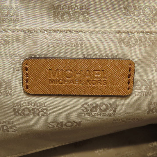 MICHAEL KORS Tote Bag PVC beige MK Signature 2WAY Women Used Authentic