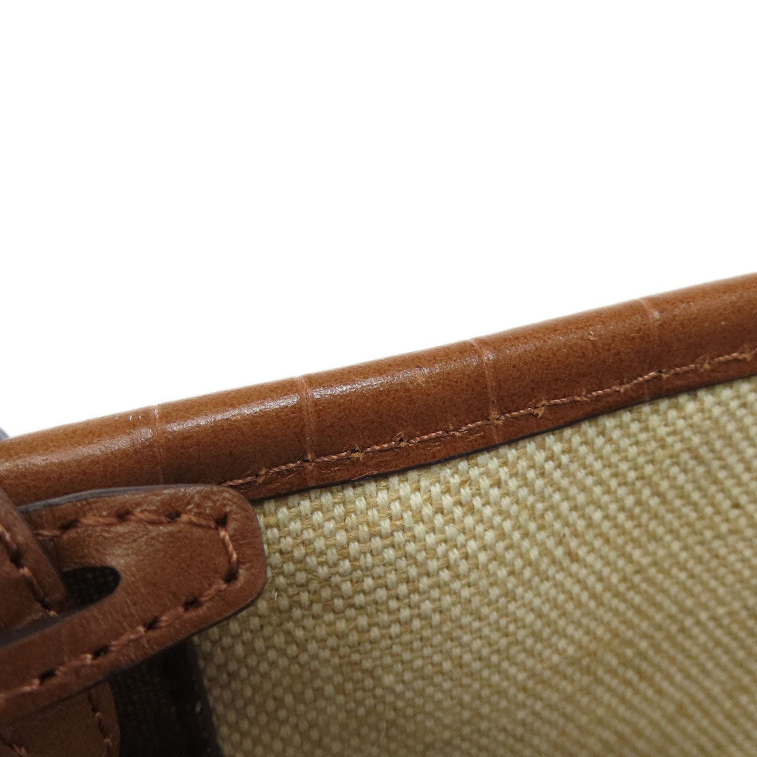 MICHAEL KORS Tote Bag PVC Brown MK signature Women Used Authentic