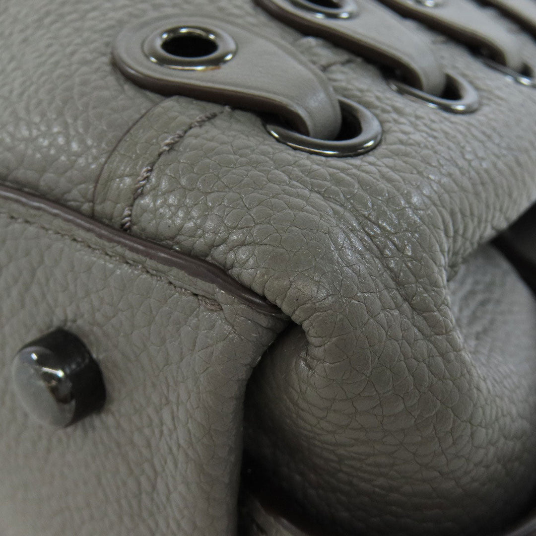 COACH Tote Bag 21348 leather gray logo